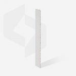 A set of white disposable files-cases for a straight nail file base (DFCE-22-240w) Staleks