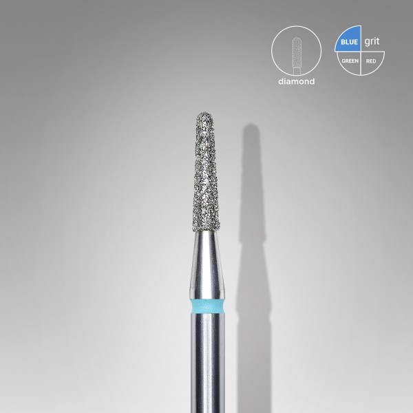 Diamond nail drill bit, frustum, blue, head diameter 1,8 mm/ working part 8 mm (FA70B018/8) Staleks