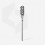 Carbide nail drill bit, rounded safe “cylinder”, blue, head diameter 6 mm/ working part 14 mm (FT31B060/14) Staleks 