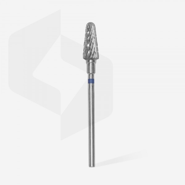 Carbide nail drill bit, “frustum”, blue, head diameter 6 mm/ working part 14 mm (FT70В060/14) Staleks 