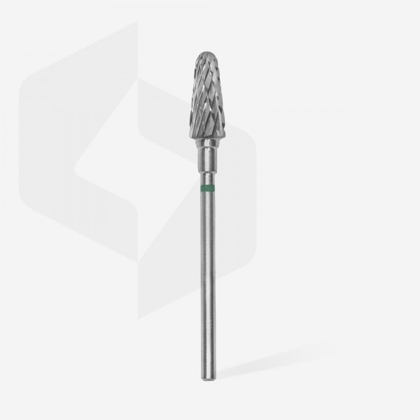 Carbide nail drill bit, “frustum”, green, head diameter 6 mm/ working part 14 mm (FT70G060/14) Staleks 