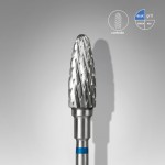 Carbide nail drill bit, “corn”, blue, head diameter 5 mm/ working part 13 mm (FT90B050/13) Staleks 