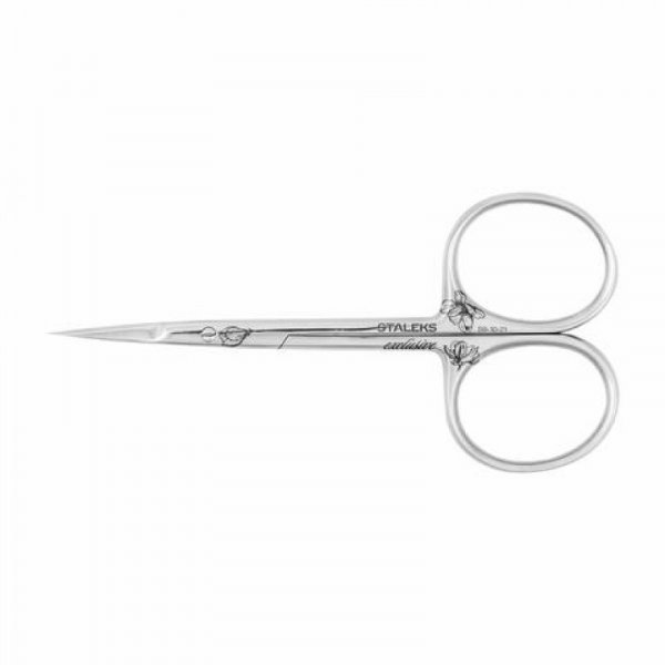 Professional scissors for cuticle EXCLUSIVE "Magnolia" (SX-21/1) Staleks 