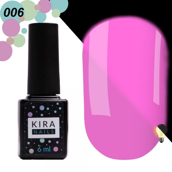 Gel polish "Fluo" №006 6 ml. Kira Nails