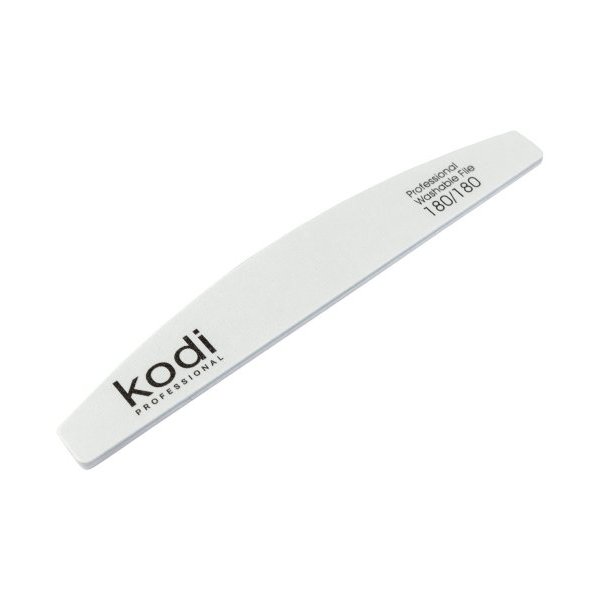 №12 Nail file "Crescent" 180/180 (color: white, size: 178/28/4) Kodi Professional 