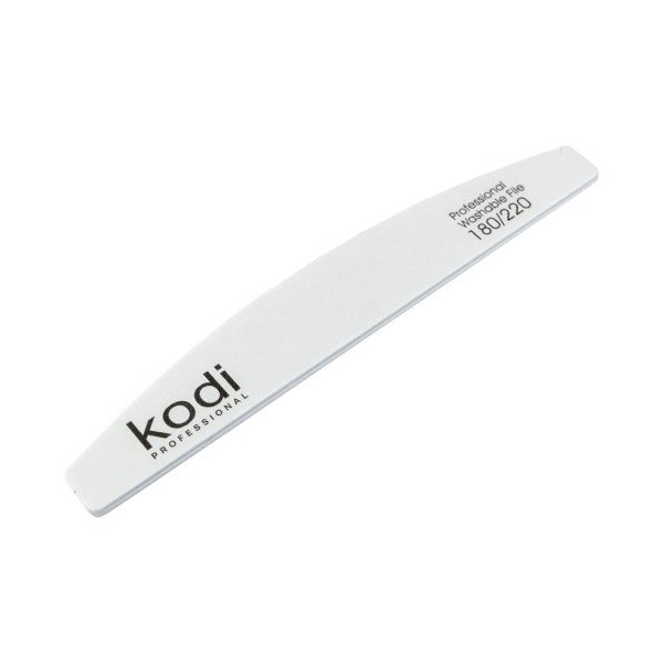 №15 Nail file "Crescent" 180/220 (color: white, size: 178/28/4) Kodi Professional