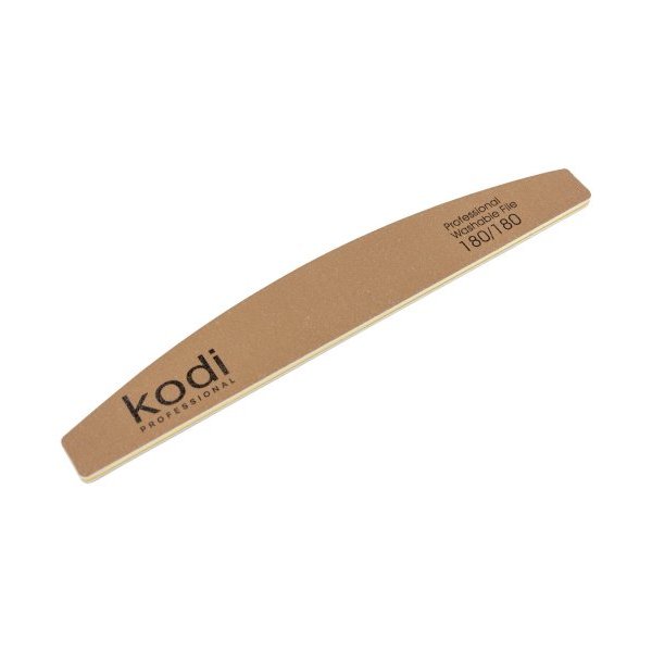 №1 Nail file "Crescent" 180/180 (color: golden, size: 178/28/4) Kodi Professional 