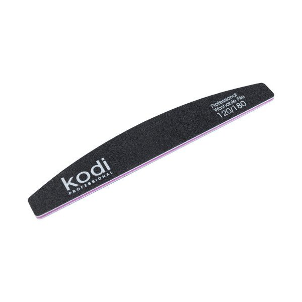 №42 Nail file "Crescent" 120/180 (color: black, size: 178/28/4) Kodi Professional