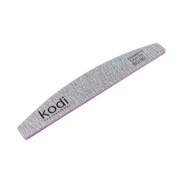 №66 Nail file "Crescent" 80/80 (color: brown, size: 178/28/4) Kodi Professional