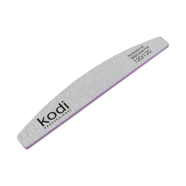 №90 Nail file "Crescent" 120/120 (color: gray, size: 178/28/4) Kodi Professional