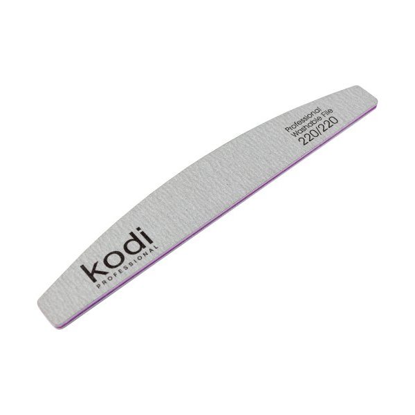 №93 Nail file "Crescent" 220/220 (color: gray, size: 178/28/4) Kodi Professional