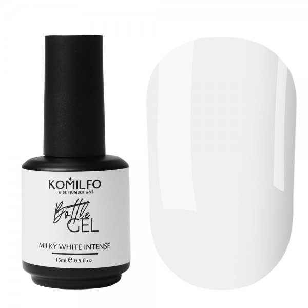 Bottle Gel Milky White Intense 15 ml. Komilfo