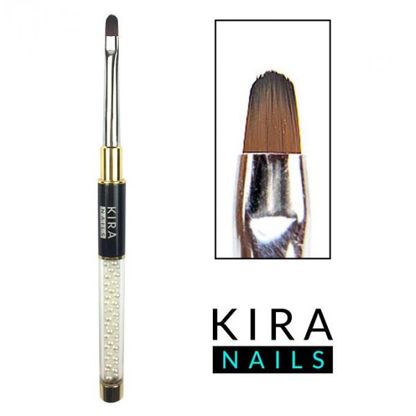 Brush Gel Oval 4 (Nylon) Kira Nails