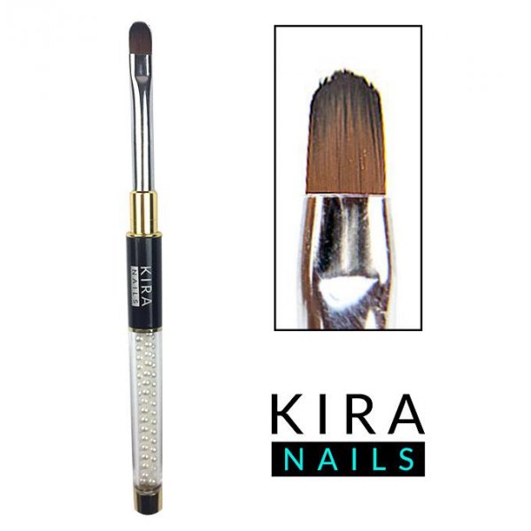 Brush Gel Oval 8 (Nylon) Kira Nails