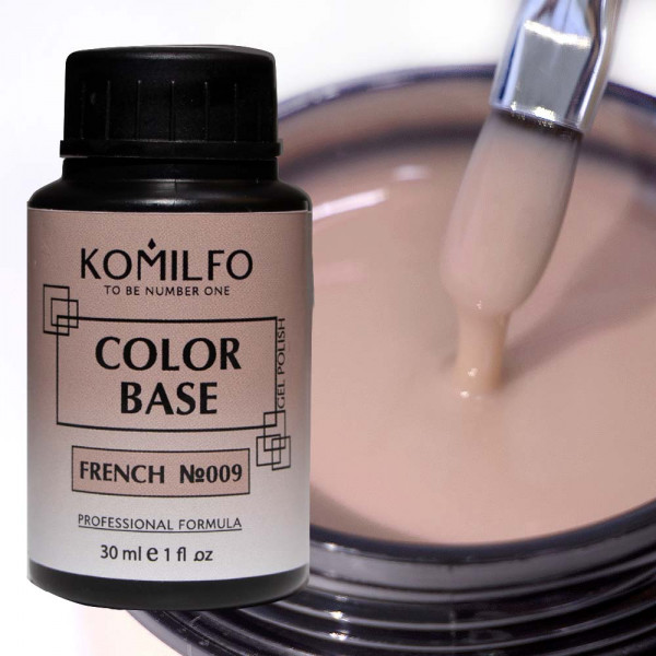 Color Base French №009 30 ml. (without brush,bottle) Komilfo