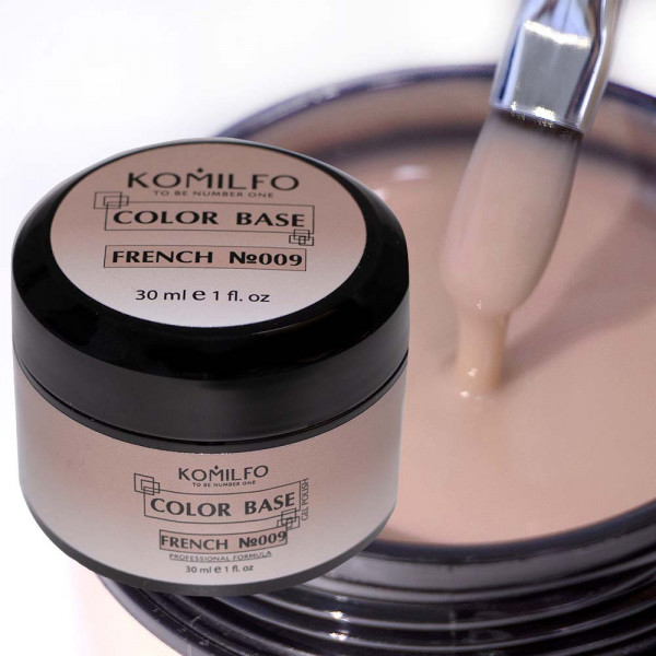 Color Base French №009 30 ml. (without brush,jar) Komilfo