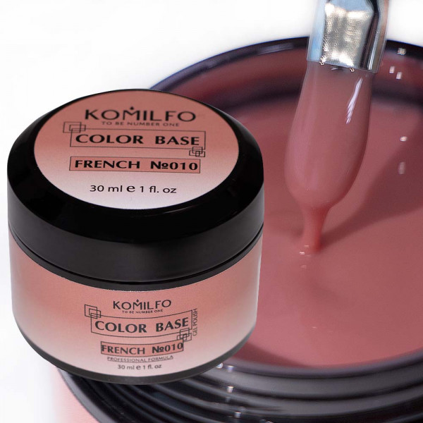 Color Base French №010 30 ml. (without brush,jar) Komilfo