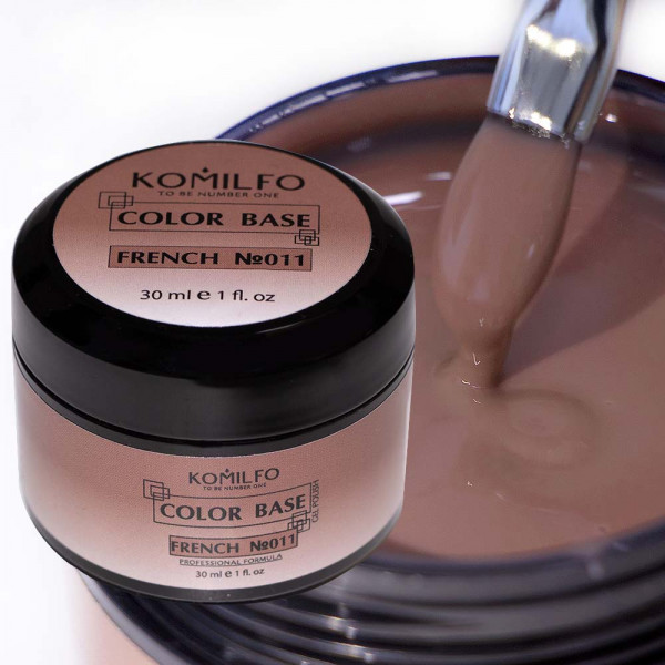 Color Base French №011 30 ml. (without brush,jar) Komilfo