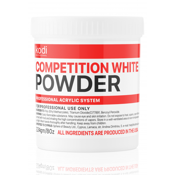 Competition White(Competition White Acrylic) 224 g. Kodi Professional