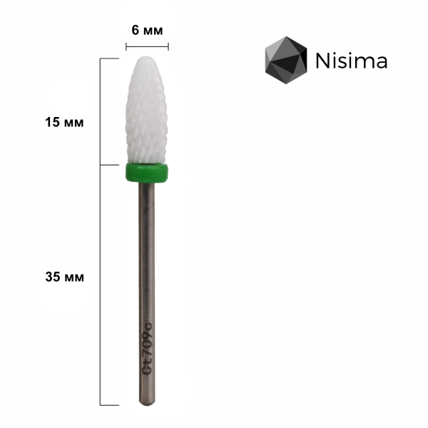 Buffing head ceramic, Ct709cK Nisima