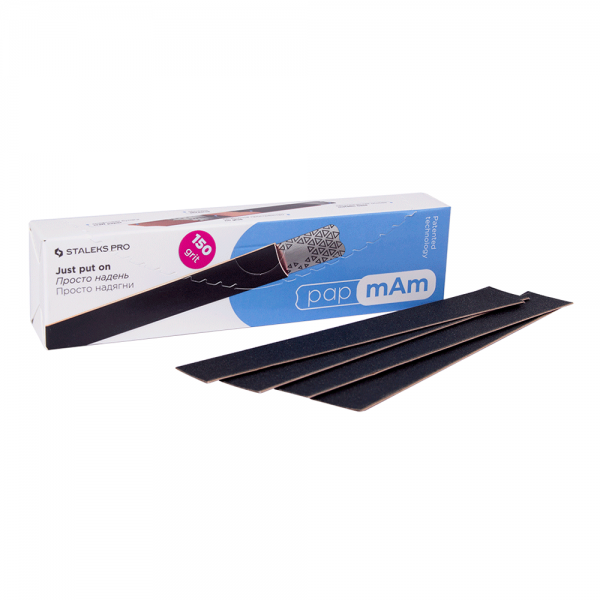 A set of disposable files-cases for a straight nail file base (DFCE-22-150) Staleks