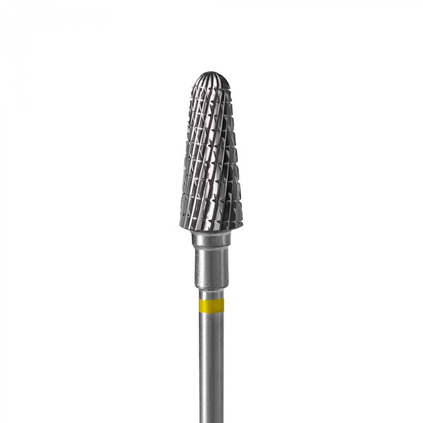 Carbide nail drill bit, “frustum”, yellow, head diameter 6 mm/ working part 14 mm (FT70Y060/14) Staleks 