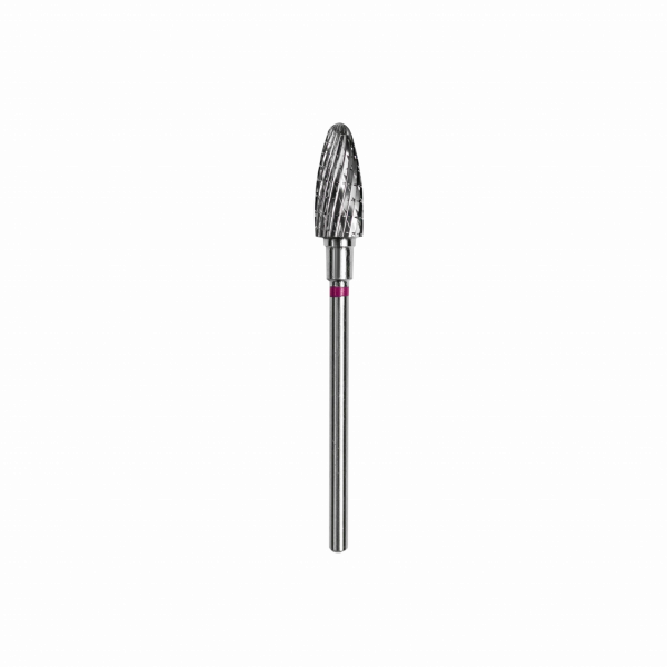 Carbide nail drill bit, “corn”, violet, head diameter 5 mm/ working part 13 mm (FT90V050/13) Staleks 