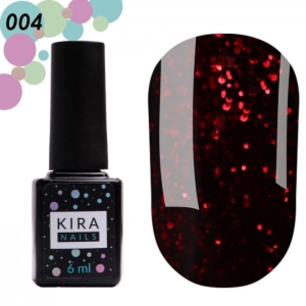 Gel polish Red Hot Kira Peppers №04 6 ml. Kira Nails