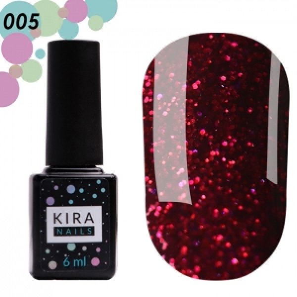 Gel polish Red Hot Kira Peppers №05 6 ml. Kira Nails