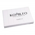 Set of buffs for manicure Large (76*34*12 mm,120/120 grit, 24 pcs) Komilfo