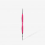 Manicure Pusher With Silicone Handle "Gummy" UNIQ 11 TYPE 1 (Flat Straight Pusher + Ring) PQ-11/1 Staleks