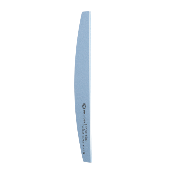 Mineral crescent nail file EXCLUSIVE without foam 180/180 grit (NFX-42/6-1) Staleks