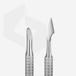 Spatula manicure EXPERT (PE-90/3) (slant pusher and cleaner) Staleks