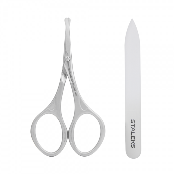 Set of matte scissors for children plus nail file (SBC-10/7) Staleks