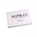 Set of buffs for manicure Mini (32*25*12 mm,120/120 grit, 50 pcs) Komilfo