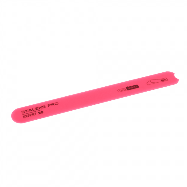 Beveled plastic, nail file straight (base,SPBE-20) Staleks 