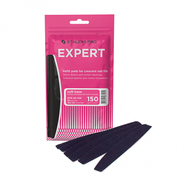 Refill pads for crescent nail file (DFE-40-150) Staleks 