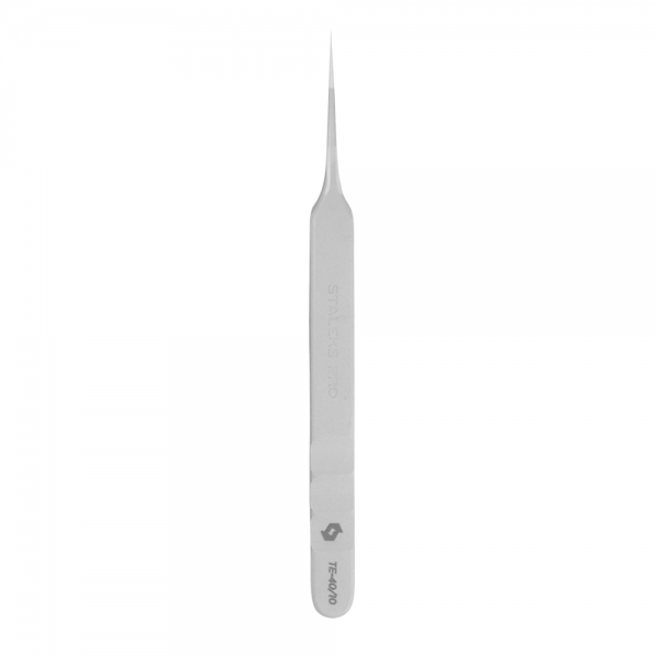 Professional eyelash tweezers (straight) EXPERT (TE-40/10) Staleks