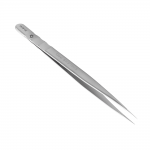 Professional eyelash tweezers EXPERT (straight) (TE-41/10) Staleks