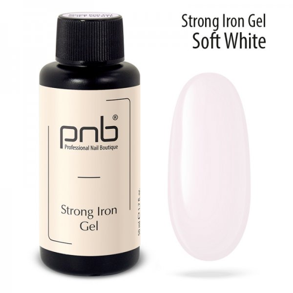 UV/LED Strong Iron Gel Soft White 50 ml. PNB 