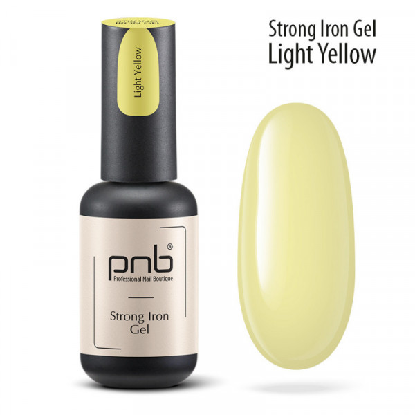 UV/LED Strong Iron Gel Light Yellow 8 ml. PNB