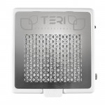 Turbo M white (silver mesh, USA plug) – portable nail dust collector TERI