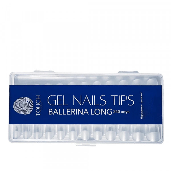 TOUCH Gel Nail Tips, Ballerina long (240 pcs)