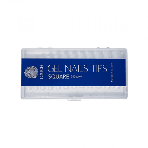 TOUCH Gel Nail Tips, Square (240 pcs)