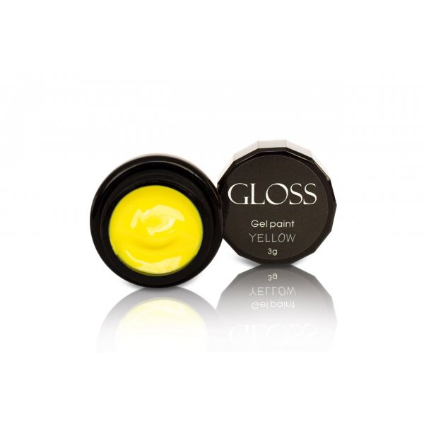 Gel paint Yellow 3 g. Gloss
