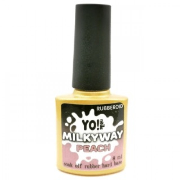 Yo!Nails Milkyway PEACH Soak Off Hard Base, 8 мл