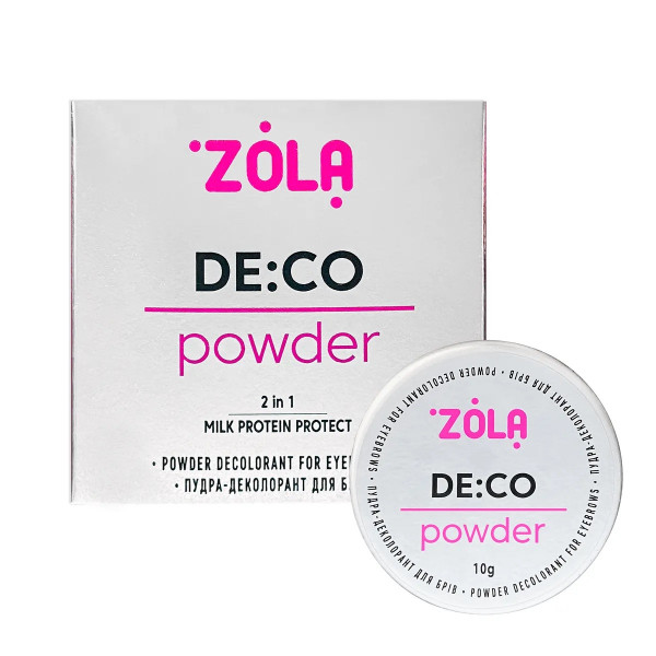 Eyebrow decolorant powder DE:CO Powder 10 g. ZOLA