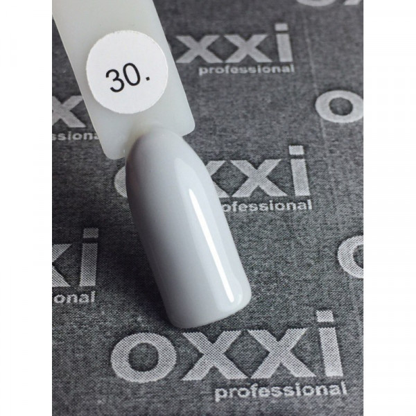 Гель лак 10 ml. Oxxi № 030(светлый серый, эмаль)