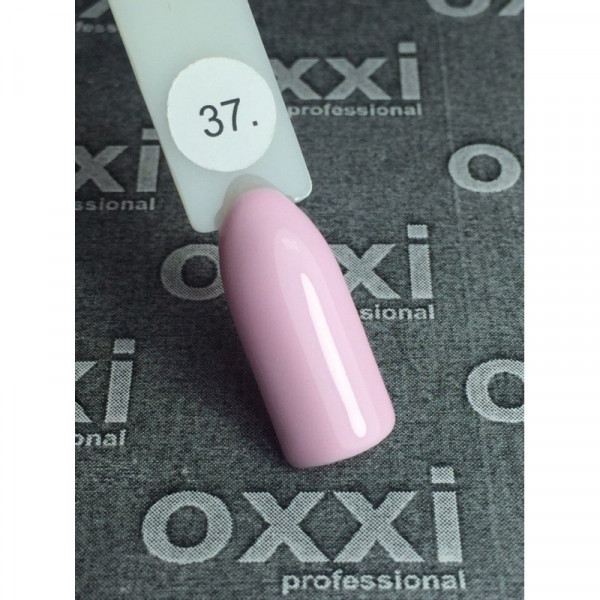 Гель лак 10 ml. Oxxi № 037(светлый лилово-розовый, эмаль)