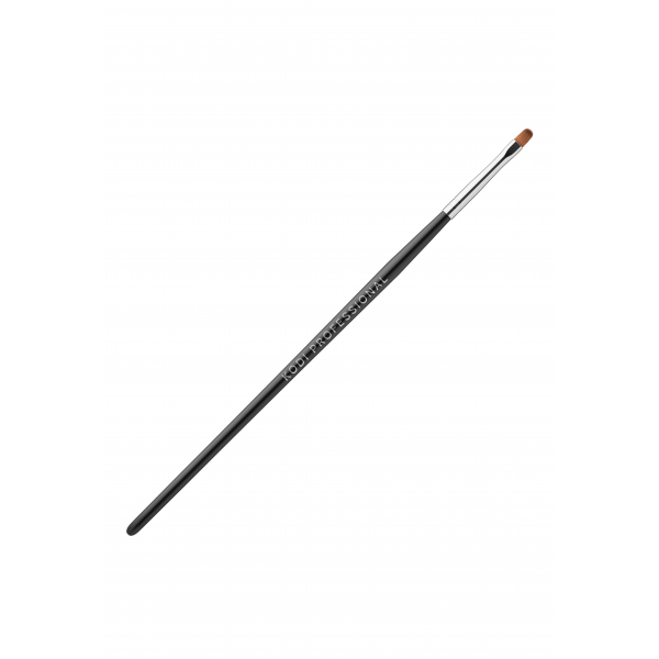 Кисть для гелевого моделирования №3/E (нейлон; деревянная черная ручка) Kodi Professional